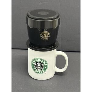 Vintage 1995 Starbucks coffee mug and filter